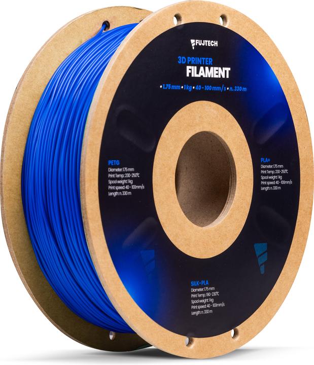 Actual product image Fuj Tek PETG Filament for 3D Printer, 1.75 mm, Blue (PETG, 1.75 mm, 1400 g, Blue)