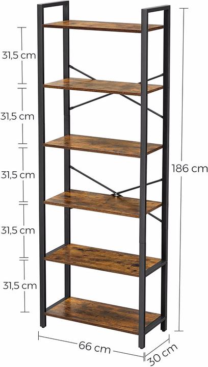 Produktbild Vasagle Havanna (66 x 30 x 186 cm)