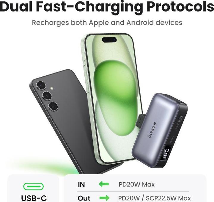 Image du produit Ugreen PB503 (5000 mAh, 22.50 W, 18 Wh)