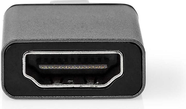 Actual product image Nedis USB-C™ Adapter | USB 3.2 Gen 1 | USB-C™ Plug | HDMI™ Output | 4K@60Hz | Round | Nickel-plated (USB-C, 2.20 cm)