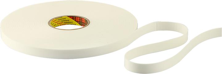 Image du produit 3M Ruban adhésif double face en mousse de polyéthylène, blanc de (19 mm)