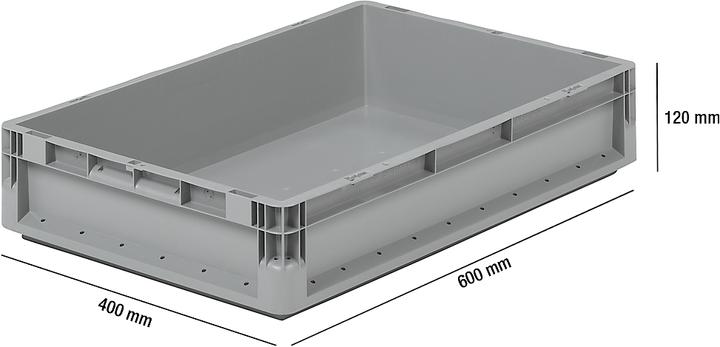 Image du produit Schäfer Shop Bac léger Euro Box ELB 6220, en PP, capacité 43,7 L, sans couvercle (23.30 l)