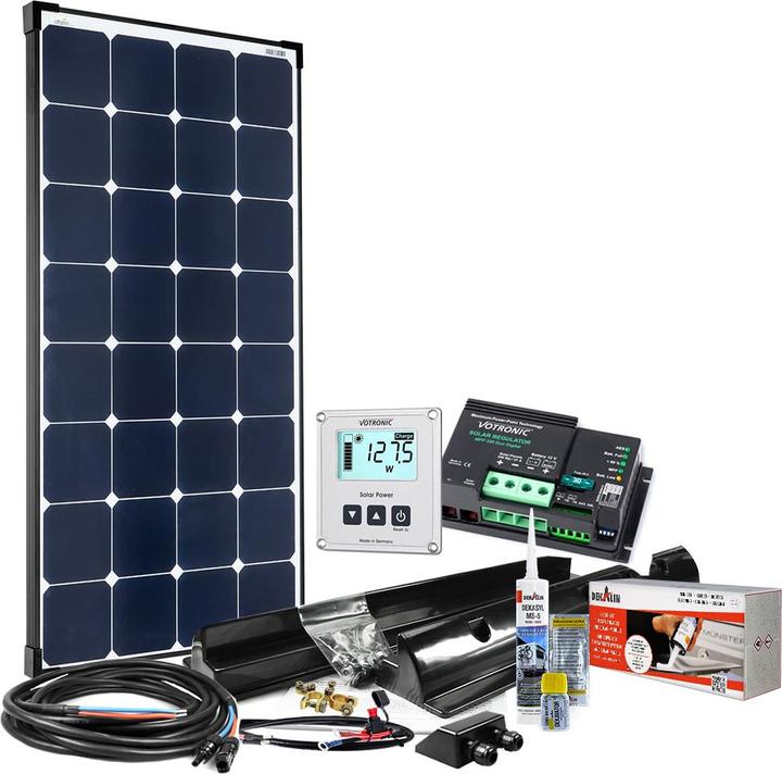 Image du produit Offgridtec 120W 12V MPPT Kit complet pour camping-car Option EBL (120 W)