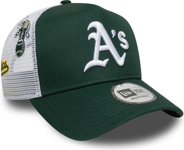 Actual product image New Era A-Frame Trucker Cap - Multi Patch Oakland Athletics (One size)