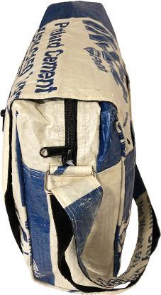 Immagine prodotto Bekos Upcycling - Piccola borsa a tracolla realizzata con sacchi di cemento riciclati White Tiger