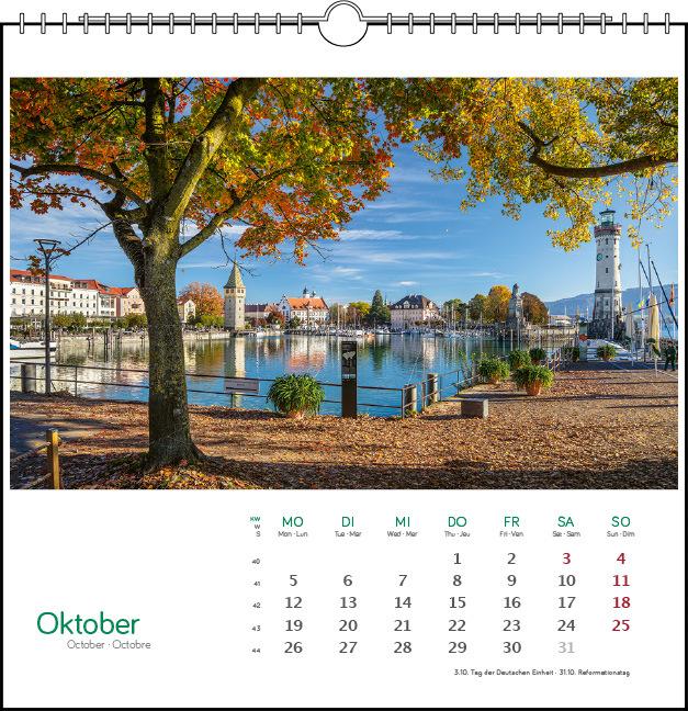 Actual product image stlicher Bodensee 2026 (17 x 17 cm, Hardcover, English, French)