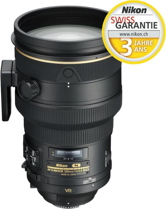 Produktbild Nikon AF-S 200mm f/2G ED VR (Nikon F, Vollformat)