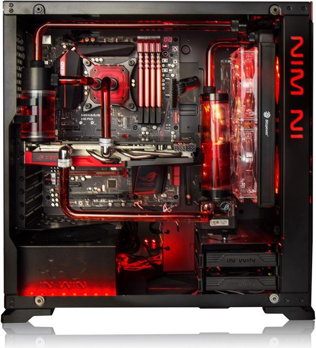 Actual product image In Win 805 red/black (ATX, mATX, Mini-ITX)