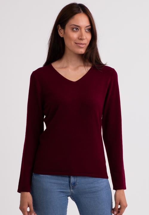 Cash-Mere Kaschmir V-Ausschnitt Pullover (XL)