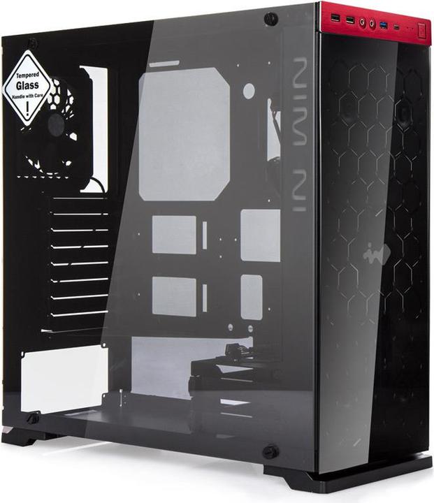 Actual product image In Win 805 red/black (ATX, mATX, Mini-ITX)