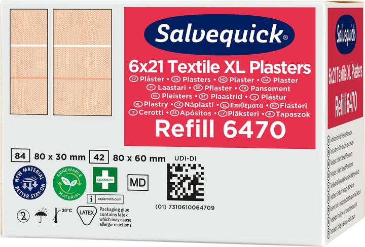Produktbild Söhngen Refill für SALVEQUICK, elastische Pflaster-Abschnitte je 21 Stk, VE à 6 Stk (21 x)