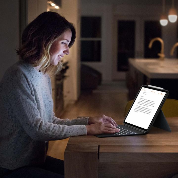 Image du produit Logitech Combo Touch (CH, iPad Pro 12.9 2022 (6e génération), iPad Pro 12.9 2021 (5ème génération))