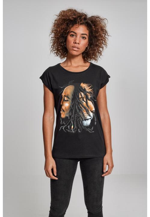 Actual product image Merchcode Ladies Bob Marley Lion Face Tee (XL)