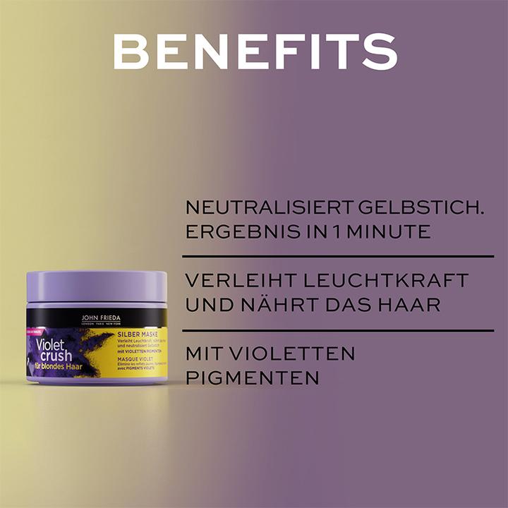Immagine prodotto John Frieda Sheer Blonde - Violet Crush Silver Mask (250 ml)