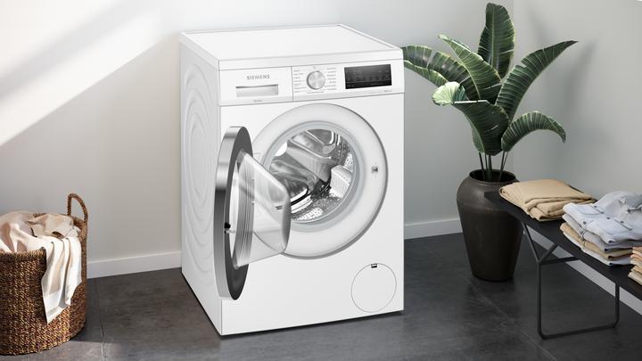 Actual product image Siemens iQ500, washing machine, frontloader fullsize, 8 kg, 1400 rpm, WU14UT71 (8 kg, Left)