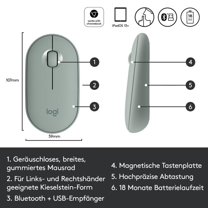 Produktbild Logitech Pebble M350 (Kabellos)