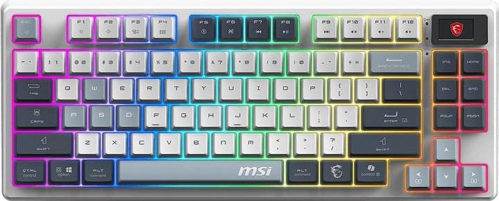 Produktbild MSI FORGE GK600 TKL W SKY Gaming Keyboard Wireless (DE, Kabellos, Kabelgebunden)