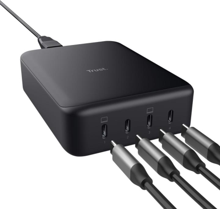 Actual product image Trust MAXO 240W 4-PORT USB-C Desk Charger (240 W)