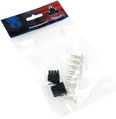 Produktbild Phobya VGA Power Connector 8Pin Stecker, 2 Stück