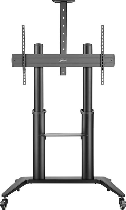 Actual product image Manhattan Aluminium multimedia TV stand on castors with extremely high load capacity for large screens (120", 140 kg)