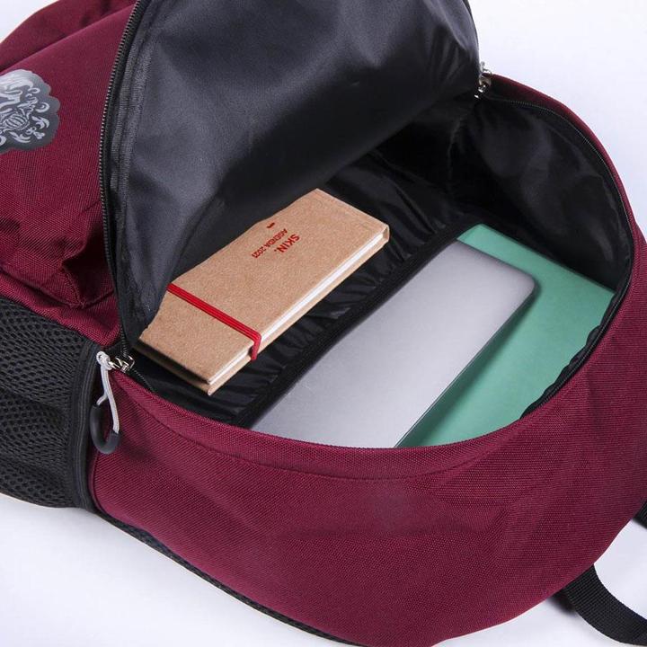 Actual product image backpack casual, dark red