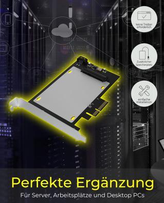 Produktbild Icy Box IcyBox PCIe Card IB-PCI2017-U2 U.2 NVMe, SATA SSD