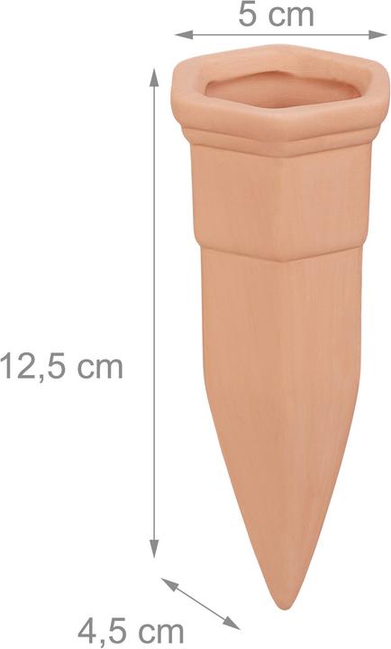 Actual product image Relaxdays Watering spikes (Clay cone)