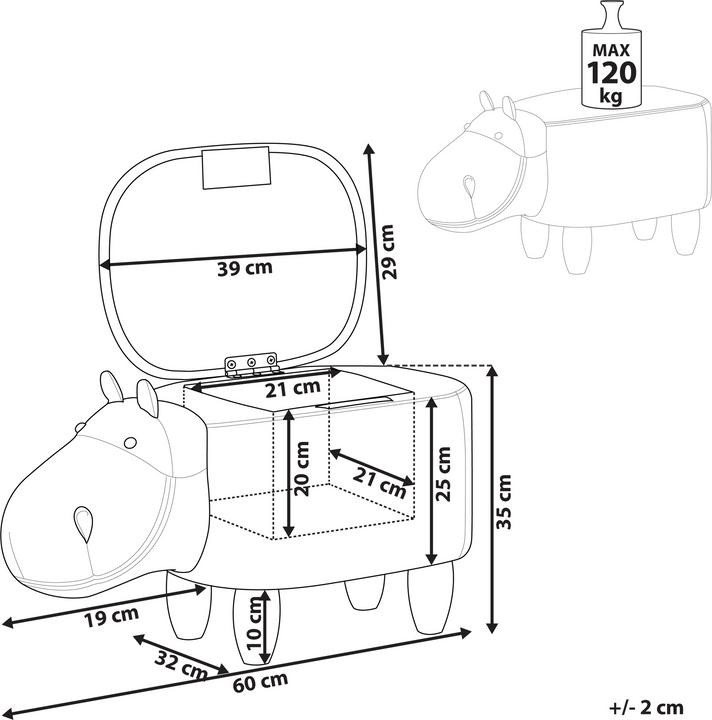 Image du produit Beliani Hippo