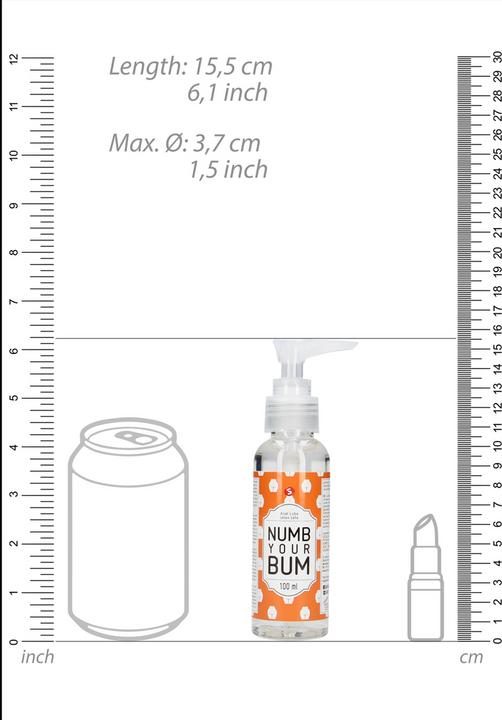 Actual product image Shots Anal Lube - Numb Your Bum - 100 ml (100 ml)