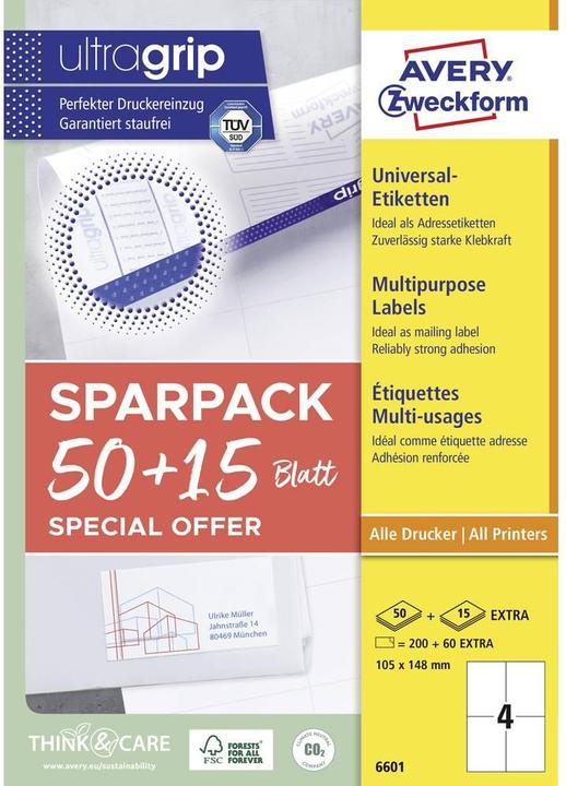 Actual product image Avery Universal-Etiketten