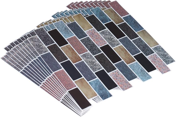 Image du produit Relaxdays Stickers-carrelage (31 x 0.1 x 31 cm)