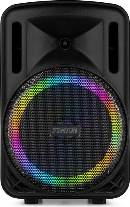 Immagine prodotto Fenton Speaker Bluetooth - FT12LED MK2 karaoke box met LEDâ€™s, accu en microfoon - Voor (Attivo)