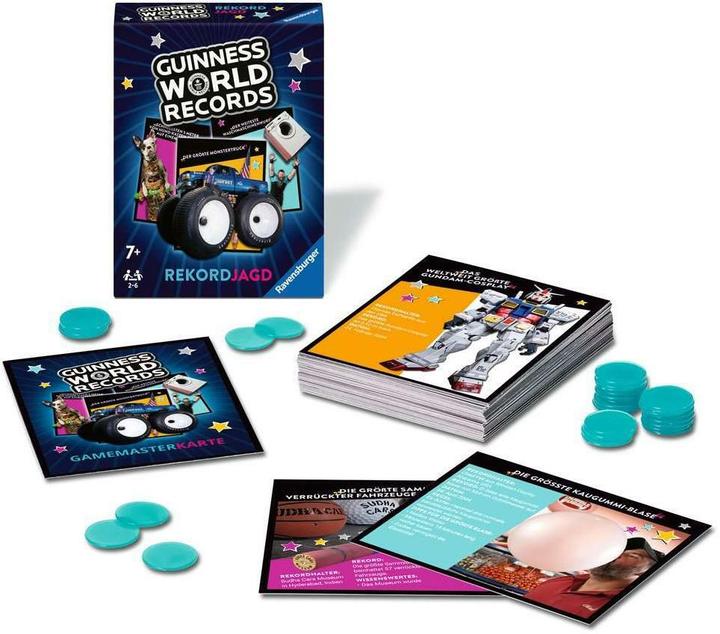 Produktbild Ravensburger 22889 - Guinness World Records: Rekordjagd - das Quiz- und Gedächtnisspiel voller (Deutsch)