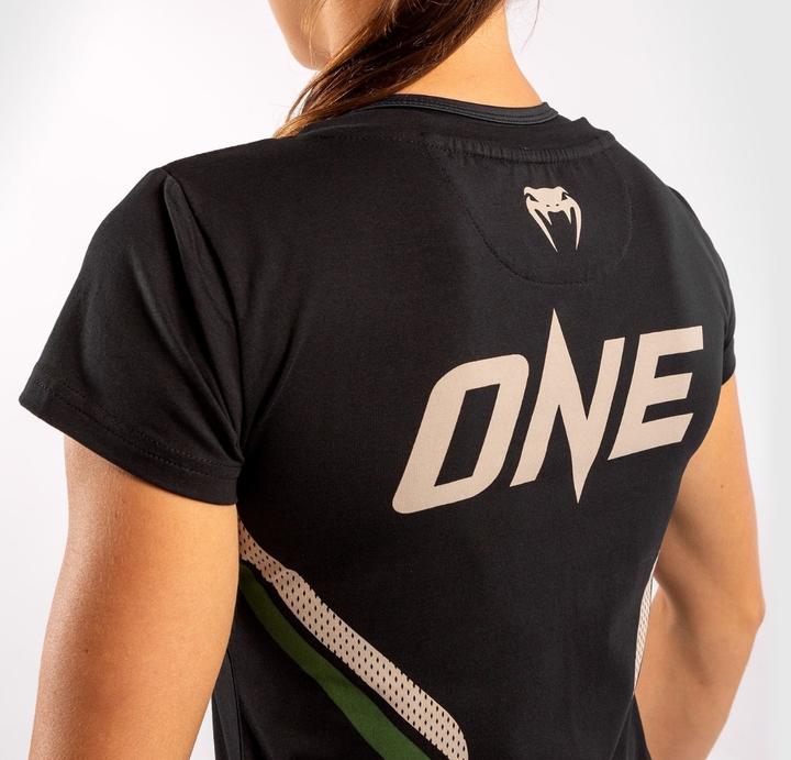 Immagine prodotto Venum T-shirt ONE FC Impact - da donna - Nero/Chaki (M)