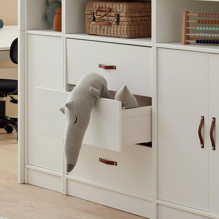 Produktbild Lifetime Kidsrooms ALL IN ONE KOMBO, Halbhochbett mit Schreibtisch 152 Deluxe Lattenrost (102 x 257 cm)