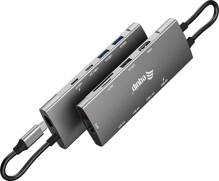 Produktbild equip 9-in-1 Multifunctional Adapter (USB-C, 9 Ports)