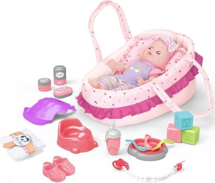 Actual product image Komelon 14in Doll Backpack Set With Drink /Pee