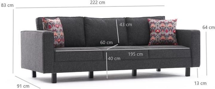 Produktbild Atelier del Sofa Jaden (3-Sitzer)