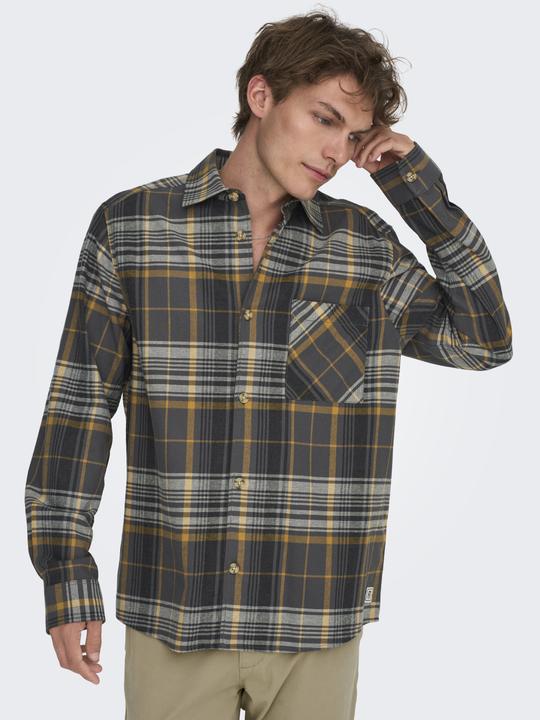 Produktbild Only & Sons Normal geschnitten Hemdkragen Hemd Hemd (M)
