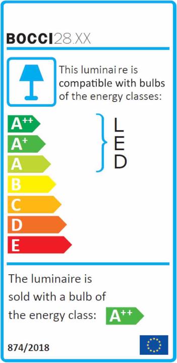 Label énergétique Bocci 28T Table Light