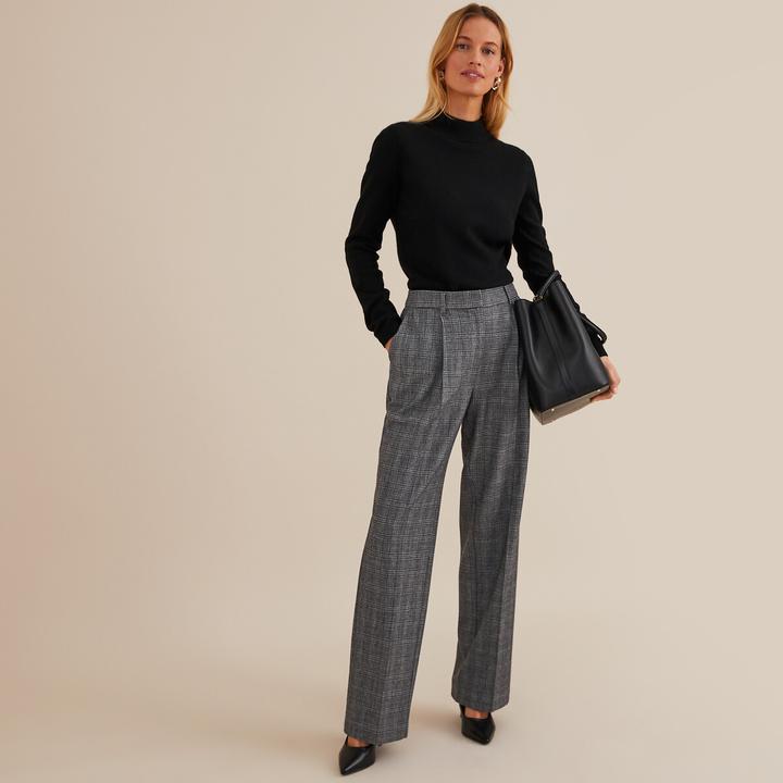 Actual product image Anne Weyburn Stand-up collar jumper (50)