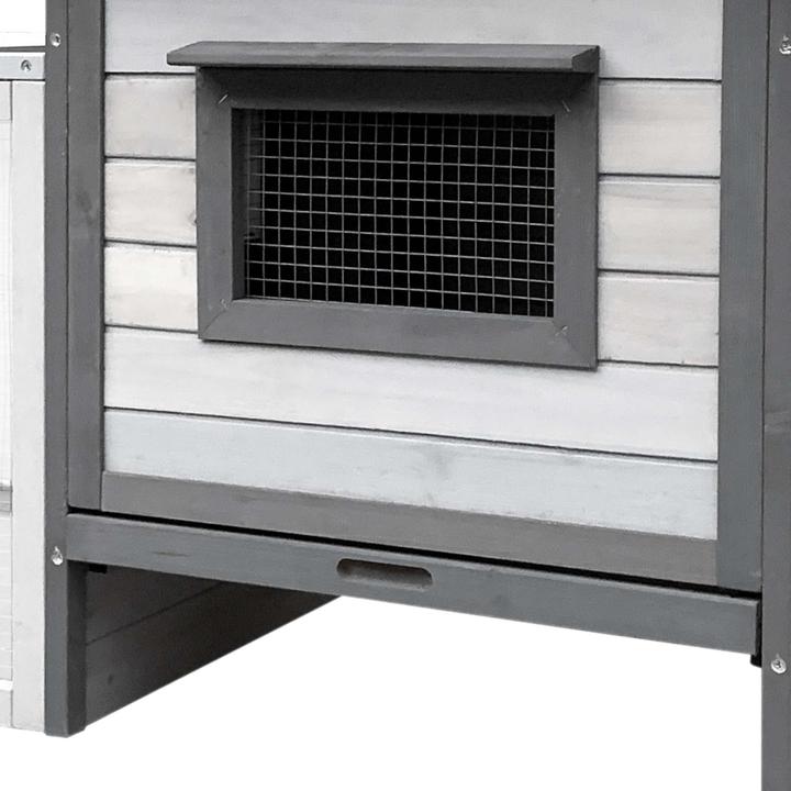 Produktbild Wiltec Hasenstall 1460x750x830mm Freilaufgehege Kaninchenkäfig Kleintierstall