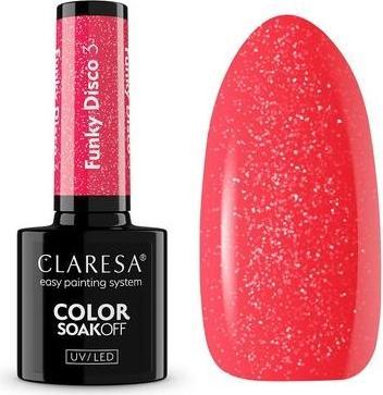 Actual product image Claresa Soak Off UV/LED Funky Disco lakier hybrydowy 3 5g (Funky Disco, UV gel varnish)