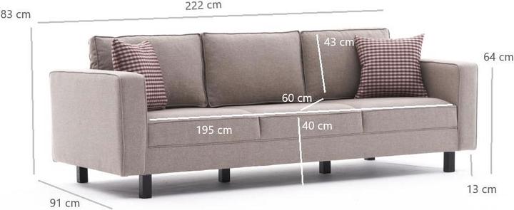 Actual product image Atelier del Sofa Jaden (3-seater)