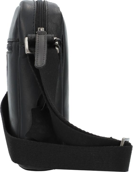 Immagine prodotto Greenburry Borsa a tracolla in pura pelle nera da 15 cm