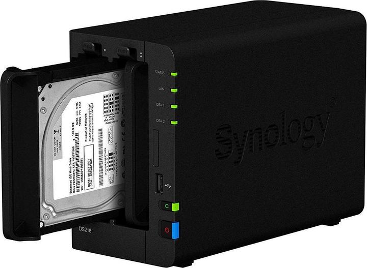 Produktbild Synology Ds218 (2 x 2 TB, Seagate Ironwolf)