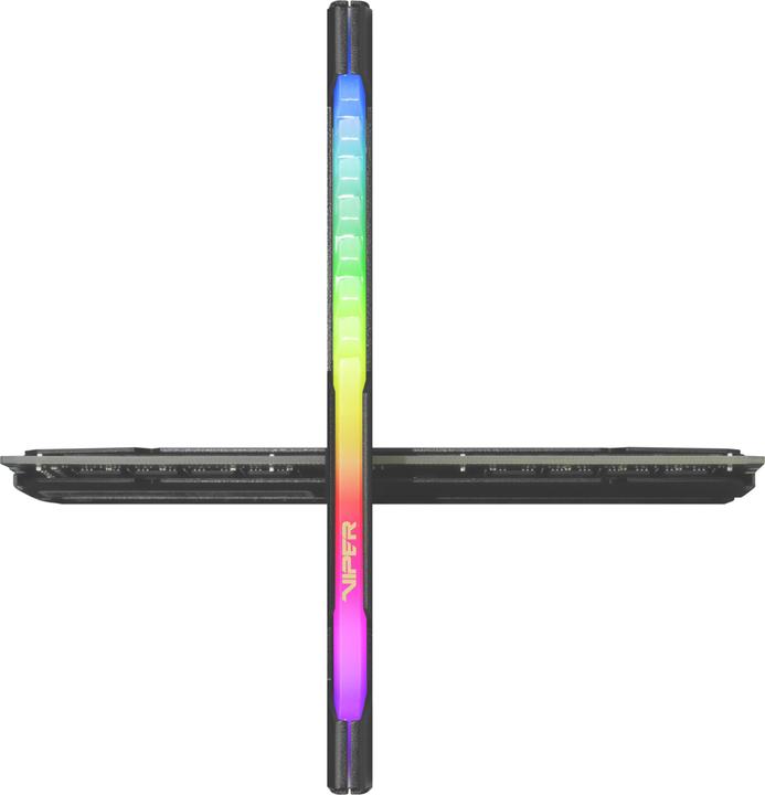 Actual product image Patriot DDR4 PC3600 16GB (2x8) Viper Steel RGB (2 x 8GB, 3600 MHz, DDR4-RAM, DIMM)