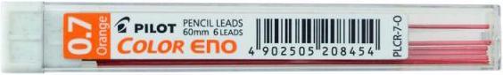 Pilot Mines Color Eno 0,7mm orange 6pcs. (Recharger, Orange, 0.70 mm)