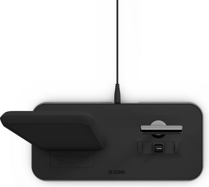 Image du produit Zens Chargeur sans fil double en aluminium + station d'accueil (20 W)