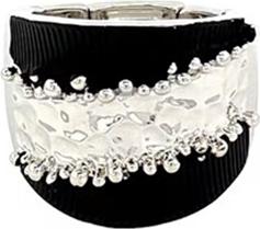 Immagine prodotto Signé Anello Signè da donna elastico color argento rodiato Taglia Unica Nero No.17 (18, 19, 20, 21)